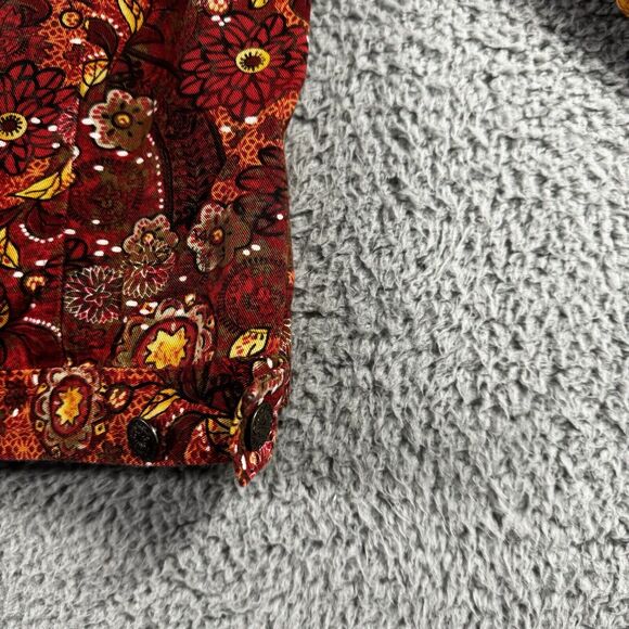 Christopher & Banks Jacket Women Medium Floral Print Boho Colorful Peasant - Picture 13 of 13